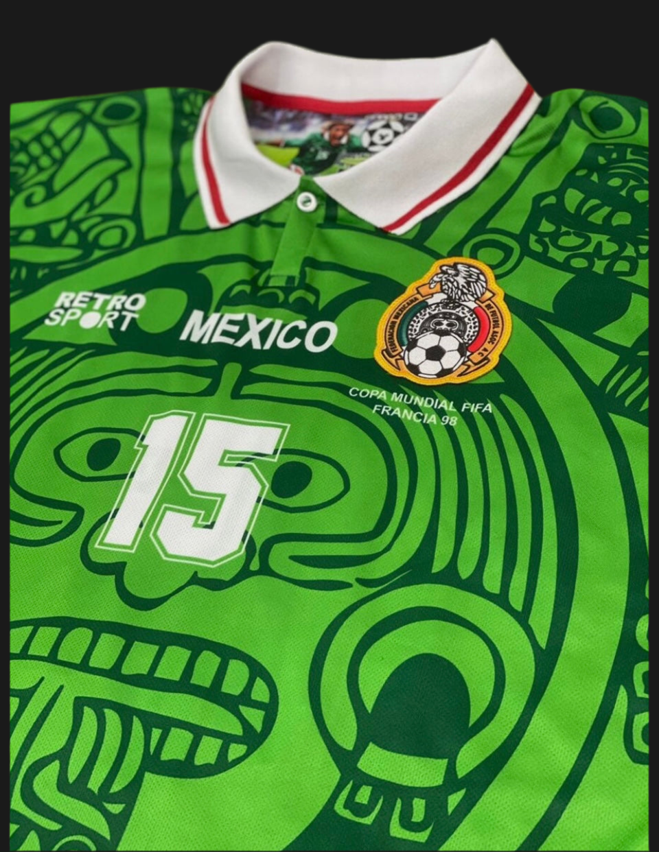 Camisa México 1998 | #15 El Matador | Edición Azteca de Francia 98