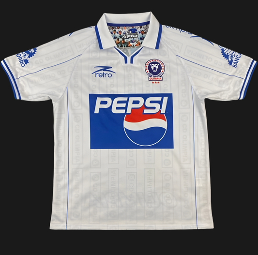 Camisa Retro Olimpia 2000 – Orgullo Catracho Rumo al Mundial de Clubes