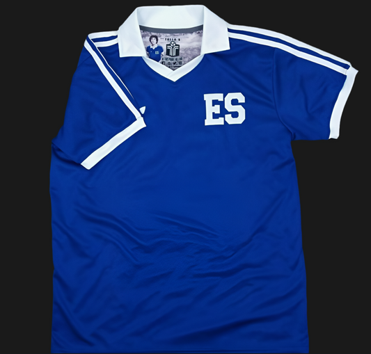 Camisa Azul El Salvador 1982 | #11 Mágico González, Edición Leyenda